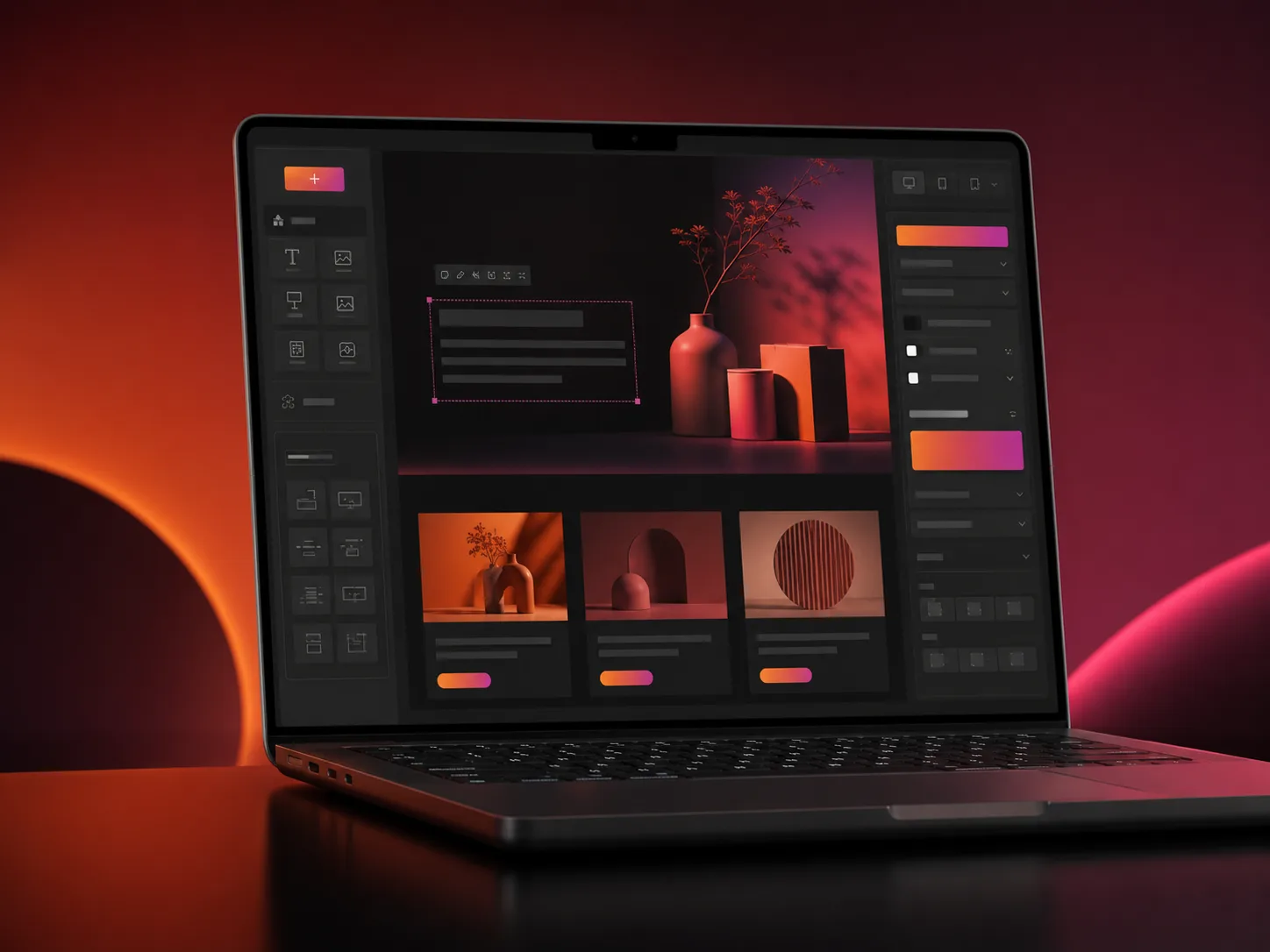 Mockup builder landing page